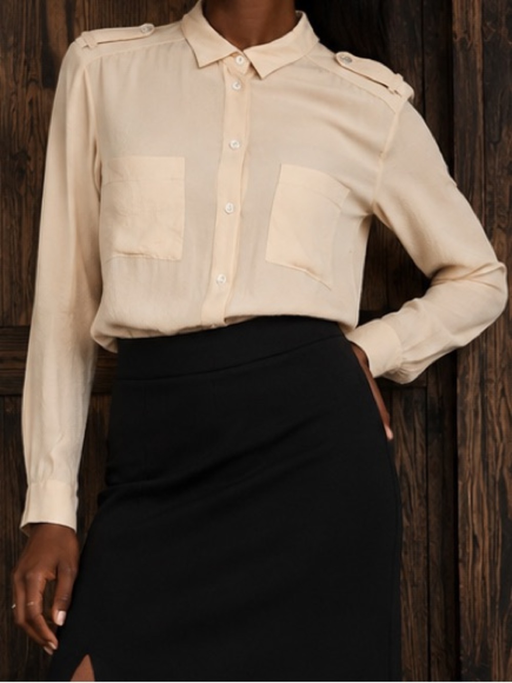 Filippa K long-sleeve utility blouse